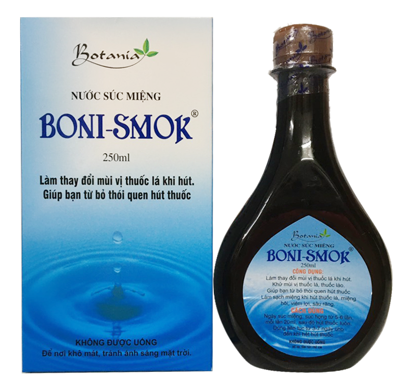 Boni-Smok là sản phẩm giúp hỗ trợ bỏ thuốc lá hiệu quả, an toàn